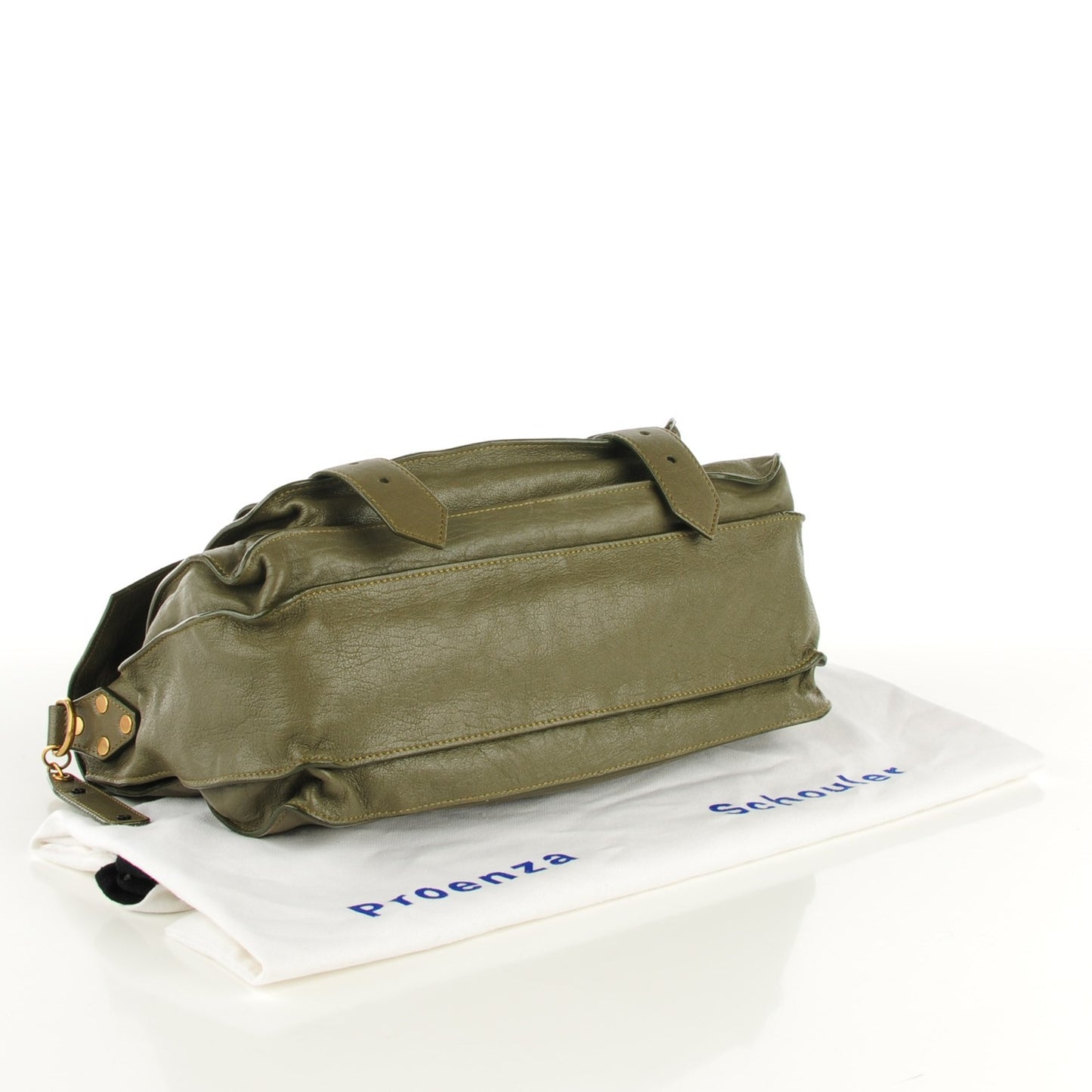 Lambskin Medium PS1 Satchel Dark Olive