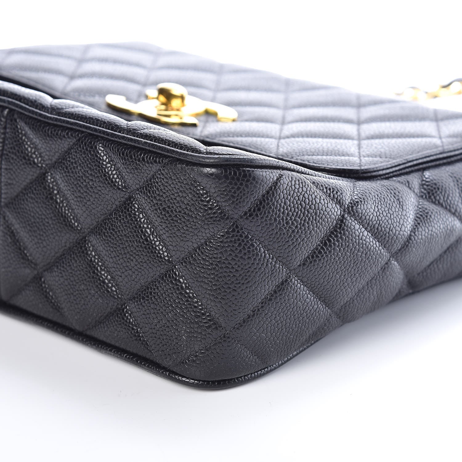 Chanel Caviar Quilted Medium Flap Shoulder Bag Black 10 of 10