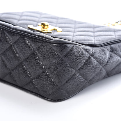 Chanel Caviar Quilted Medium Flap Shoulder Bag Black 10 of 10