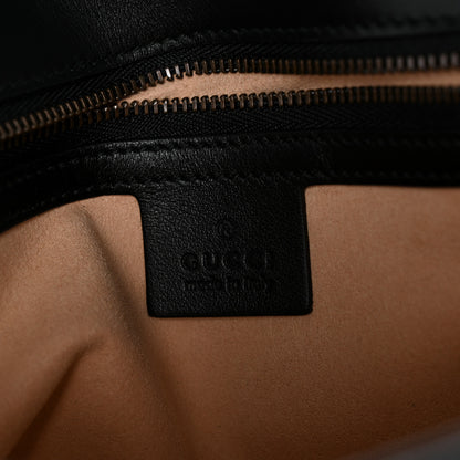 Gucci Calfskin Matelasse Small GG Marmont Shoulder Bag Black 6 of 11