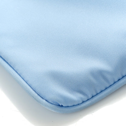 Prada Re-Nylon Vela Saffiano Mini Pochette Bag Celeste 8 of 9