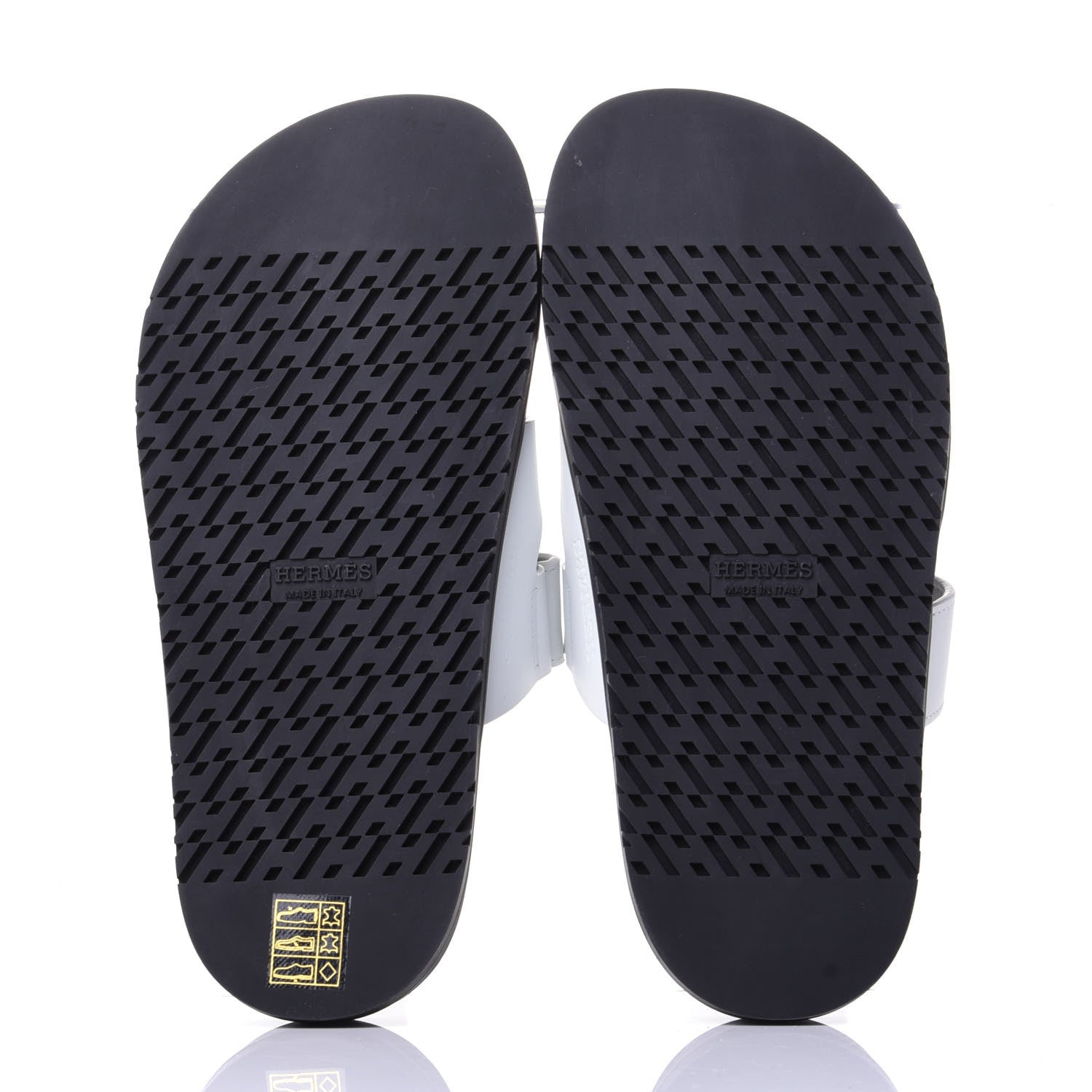 Hermes Calfskin Womens Chypre Sandals 37 White 7 of 11