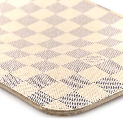 Louis Vuitton Damier Azur Neverfull MM GM Pochette Rose Ballerine 15 of 22