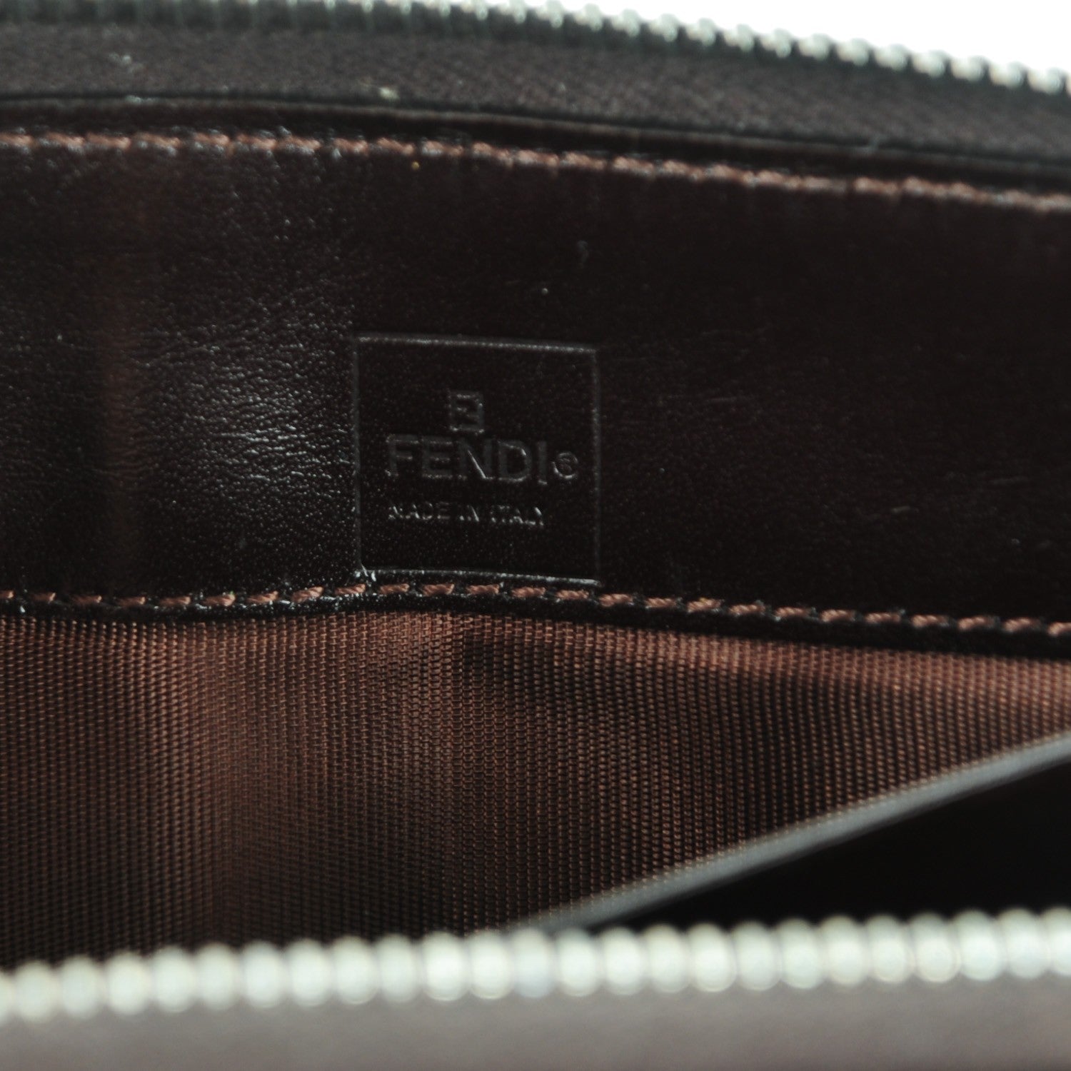 Fendi Zucca Zip Around Wallet Tobacco 6 of 7