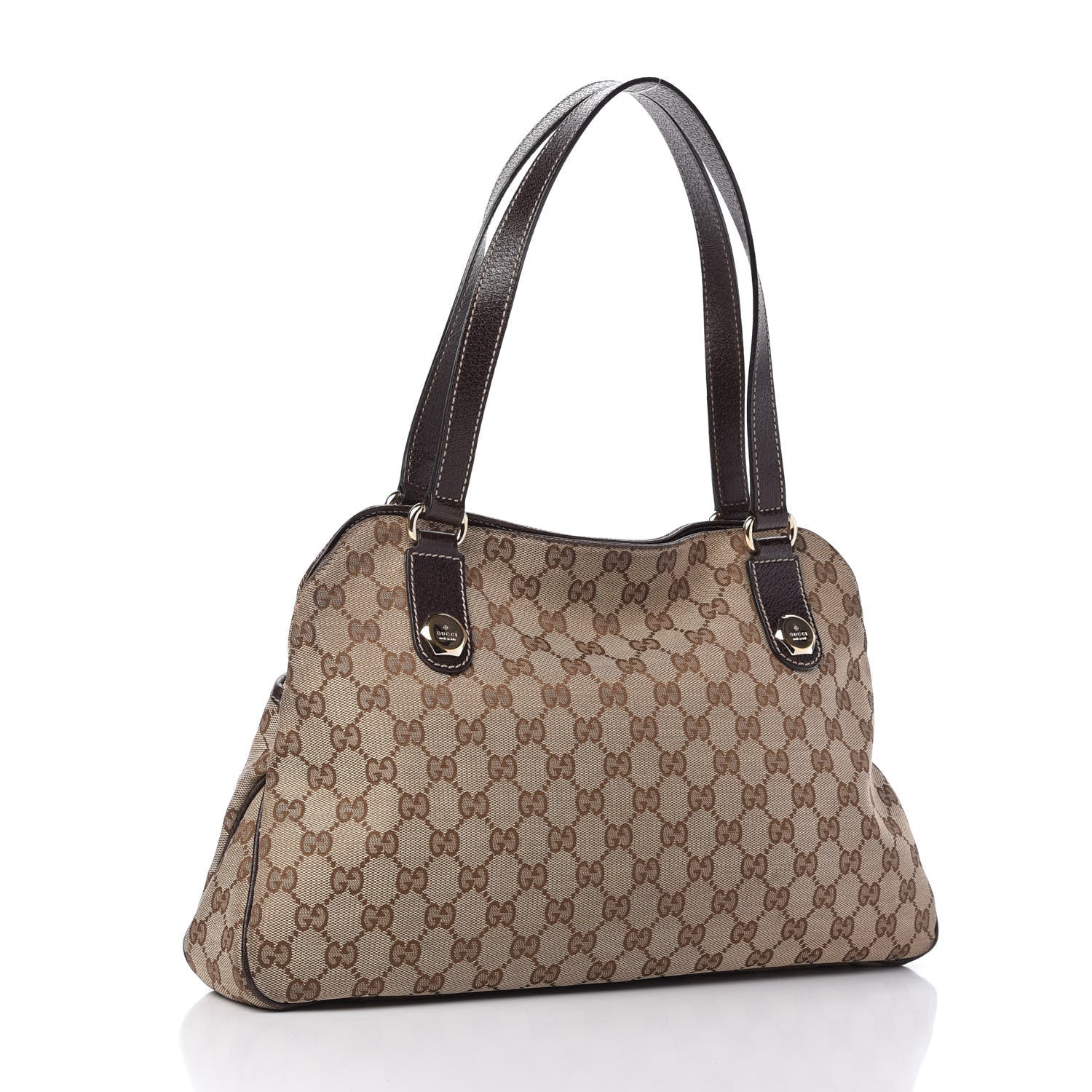 Gucci Monogram Medium Charmy Shoulder Bag Brown 3 of 10