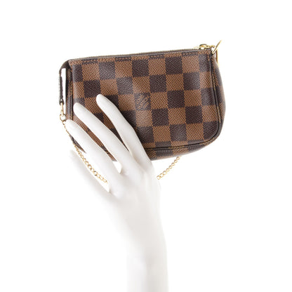 Louis Vuitton Damier Ebene Mini Pochette Accessories 2 of 7