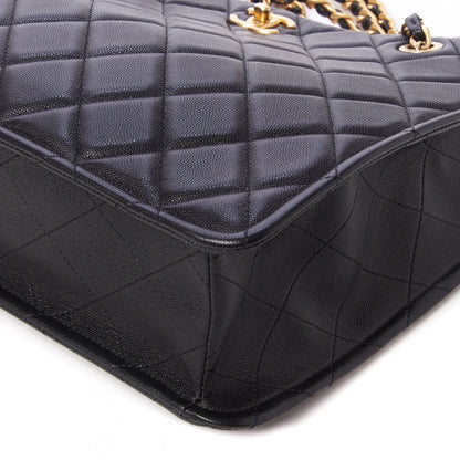 Chanel Caviar Quilted Sweet Classic Shopping Tote Black 4 of 9