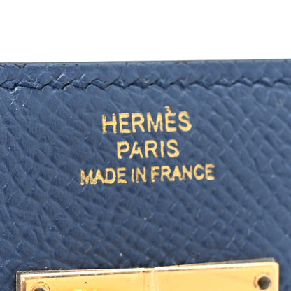 Hermes Epsom Medium Kelly Wallet Bleu Agate 7 of 9