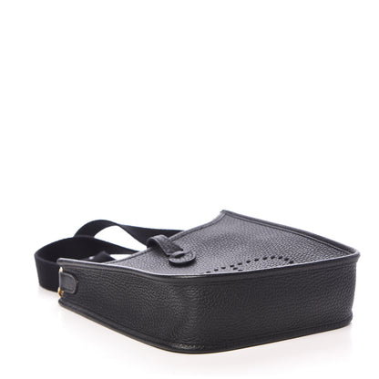Hermes Taurillon Clemence Evelyne TPM Black 4 of 10