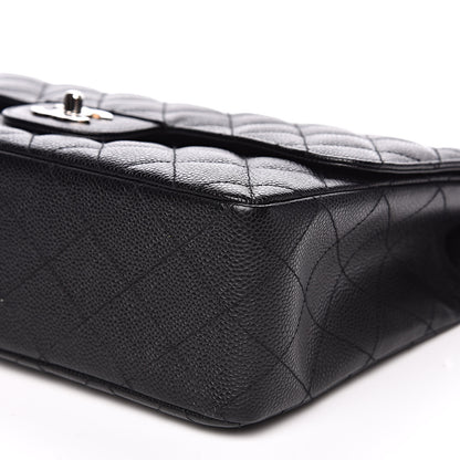 Chanel Caviar Quilted Jumbo Single Flap Black 9 of 12