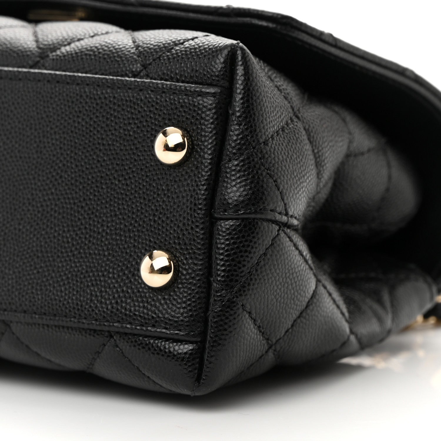 Chanel Caviar Quilted Extra Mini Coco Handle Flap Black 10 of 13