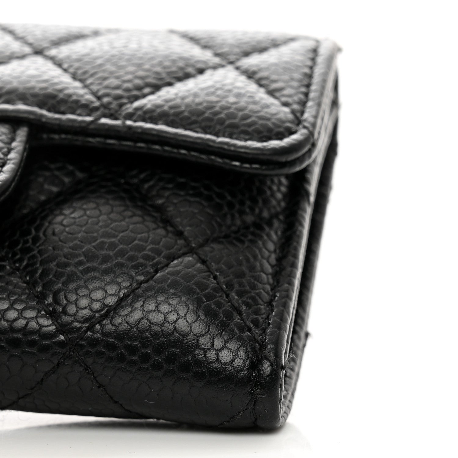 Chanel Caviar Quilted Flap Card Holder Black 9 of 9
