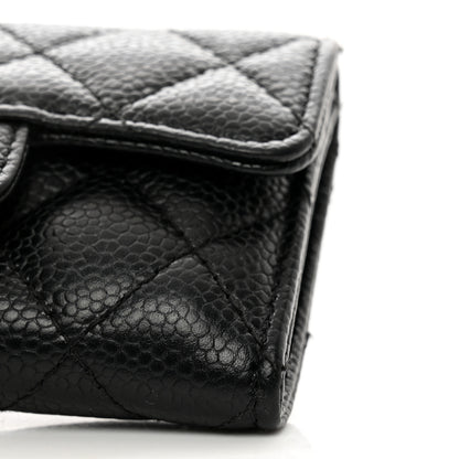 Chanel Caviar Quilted Flap Card Holder Black 9 of 9