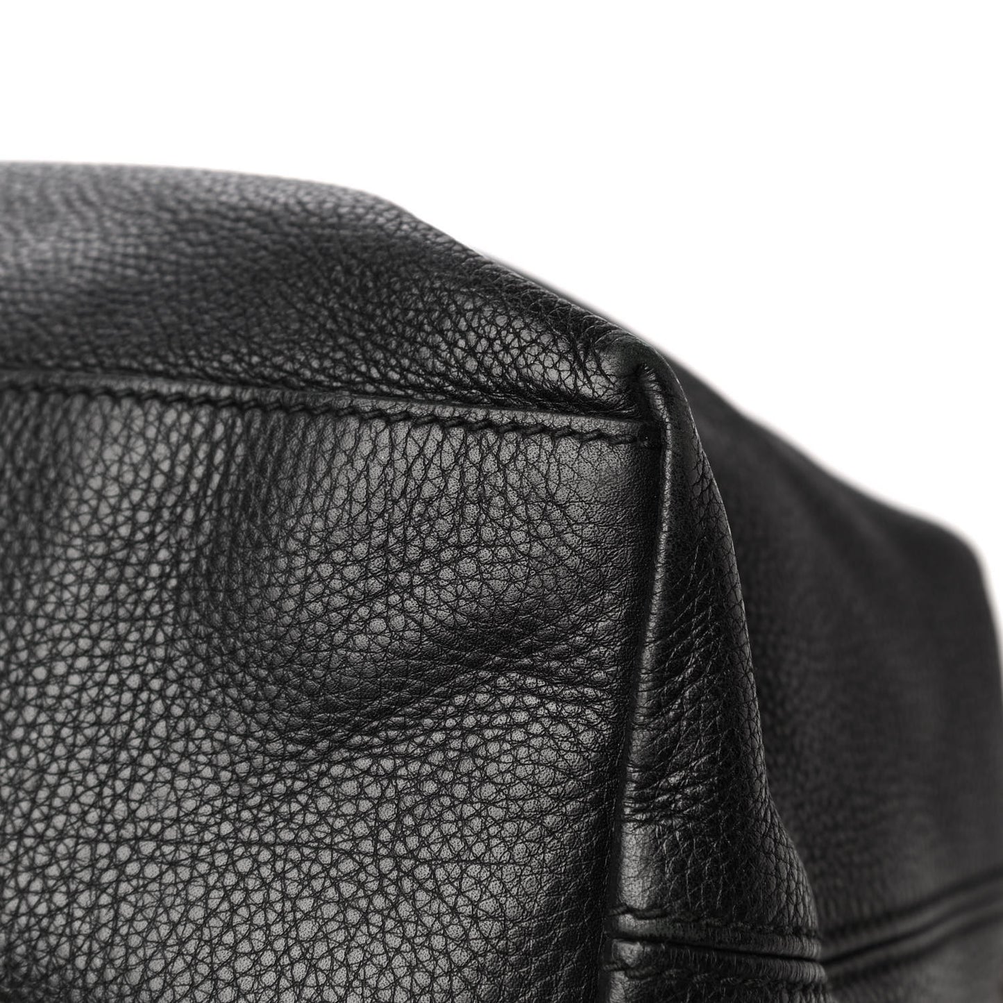 Pebbled Calfskin Medium Soho Chain Shoulder Bag Black