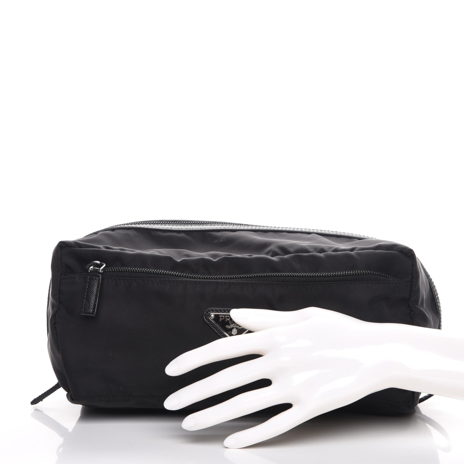 Prada Nylon Saffiano Toiletry Case Nero Black 2 of 9