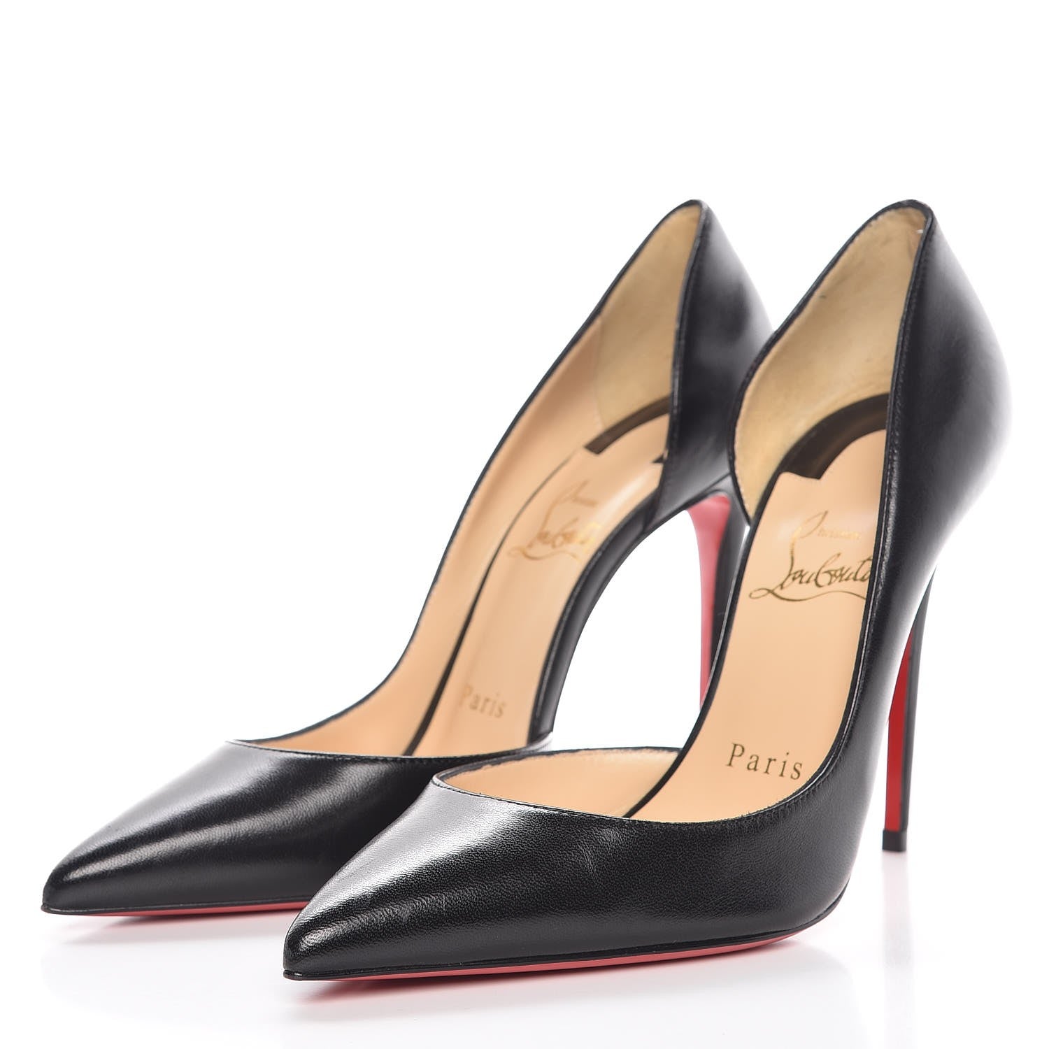 Christian Louboutin Shiny Nappa Iriza 100 Pumps 36 Black 3 of 9