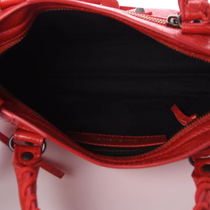 Balenciaga Agneau Classic Hardware Mini City Poppy 6 of 8