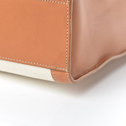 Celine Canvas Calfskin Vertical Cabas Natural Tan 19 of 19