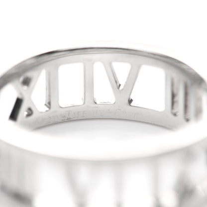 Tiffany 18K White Gold Open Atlas Ring 56 7.5 5 of 5