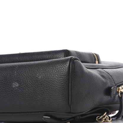 Gucci Pebbled Calfskin Soho Chain Backpack Black 8 of 9