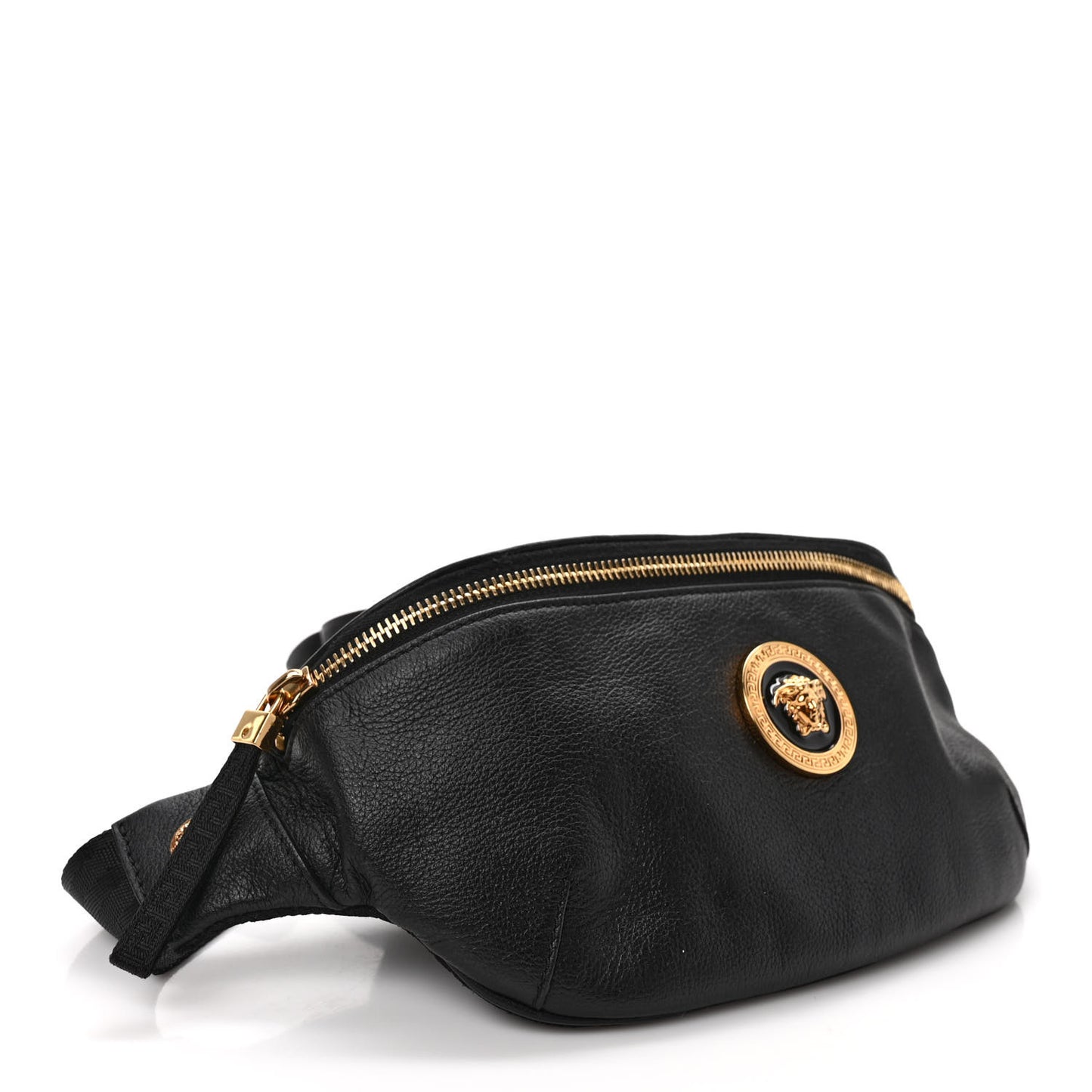 Grained Calfskin Vanitas Medea Belt Bag Black