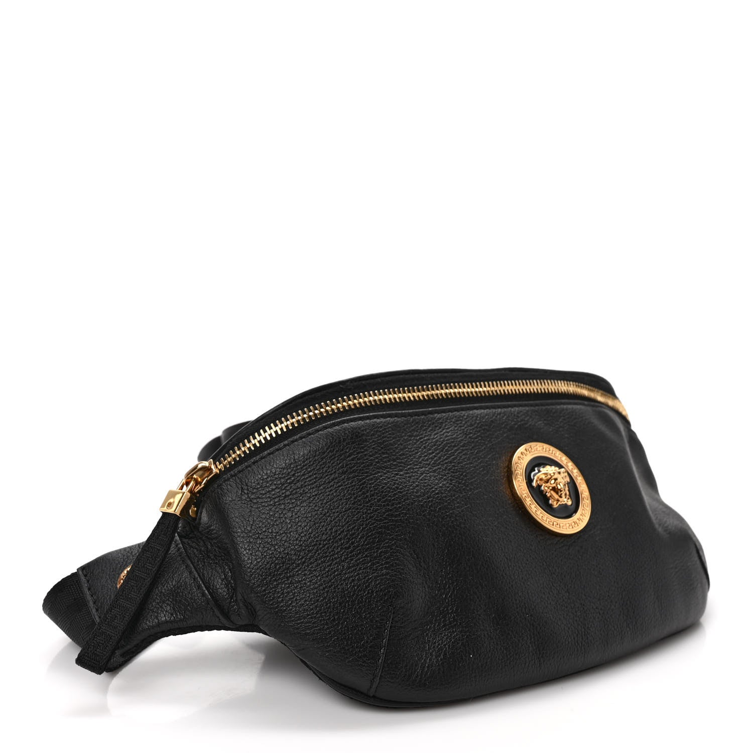 Versace Grained Calfskin Vanitas Medea Belt Bag Black 3 of 9