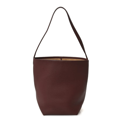 The Row Grained Calfskin Medium N/S Park Tote Cognac 1 of 10