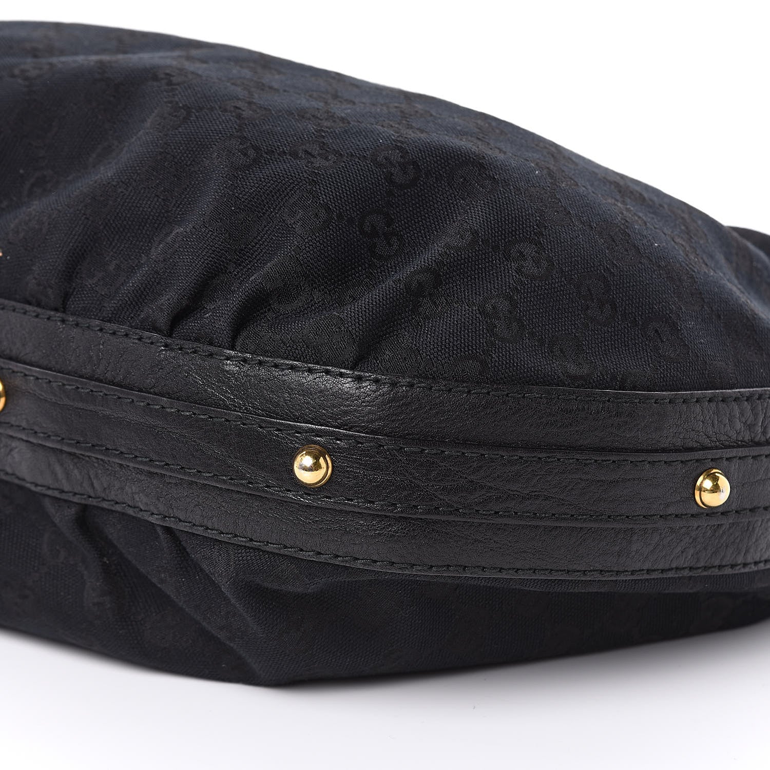 Gucci Monogram Medium Interlocking Hobo Black 9 of 10