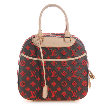 Louis Vuitton Monogram Tuffetage Deauville Cube Red 1 of 8