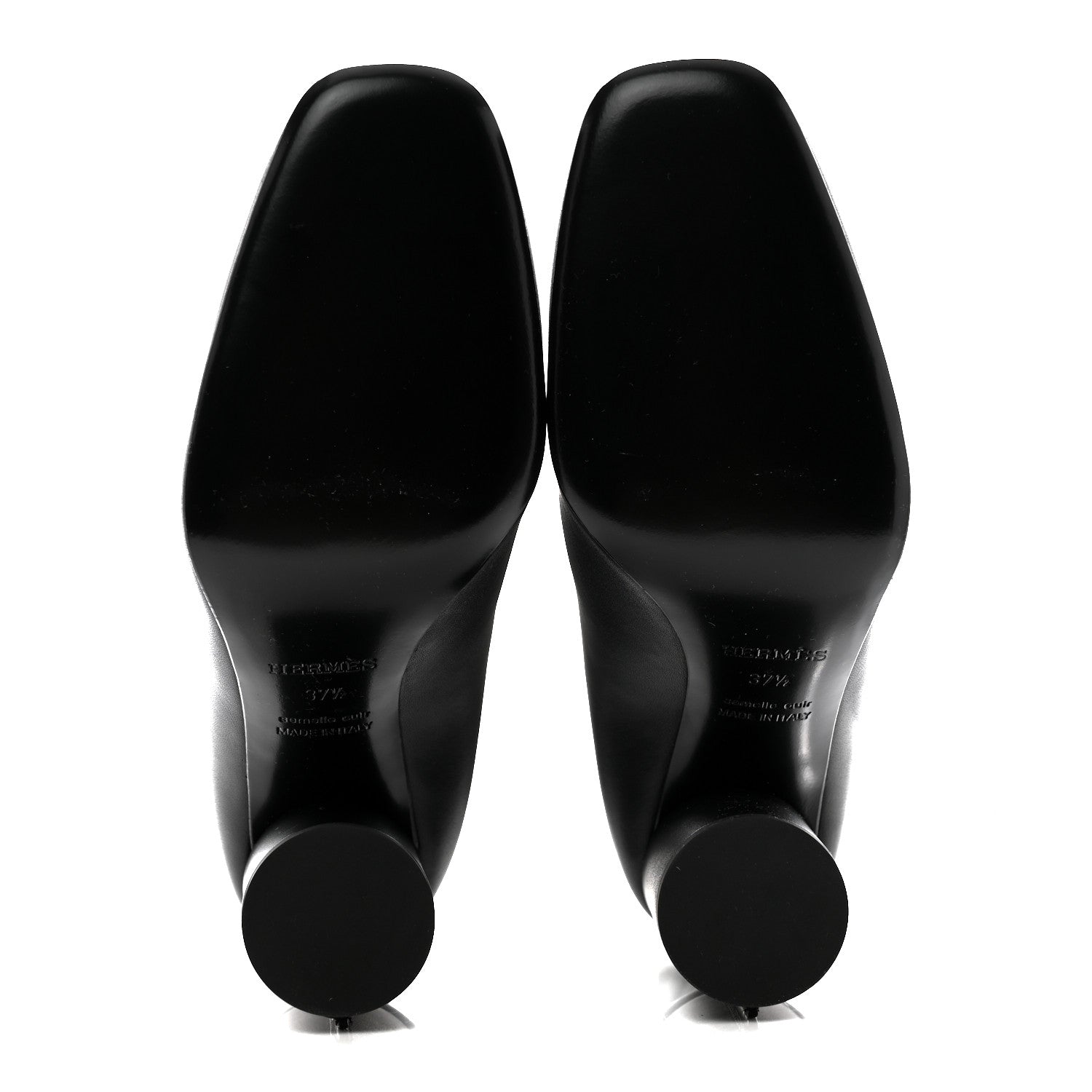 Hermes Calfskin Dressage Boots 37.5 Black 5 of 8