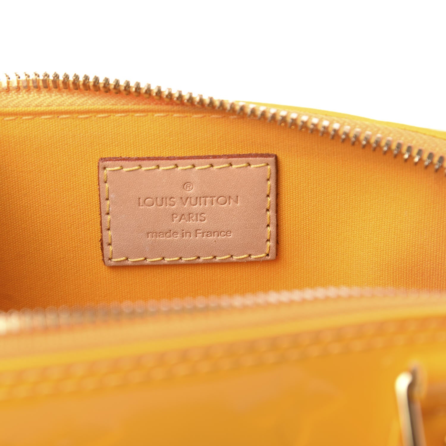 Louis Vuitton Vernis Alma BB Jaune Passion 6 of 9