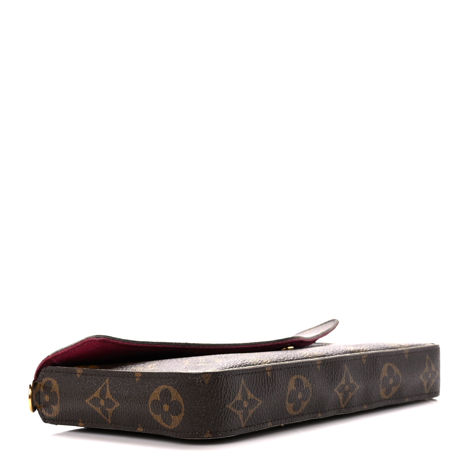 Louis Vuitton Monogram Pochette Felicie Chain Wallet Fuchsia 5 of 15