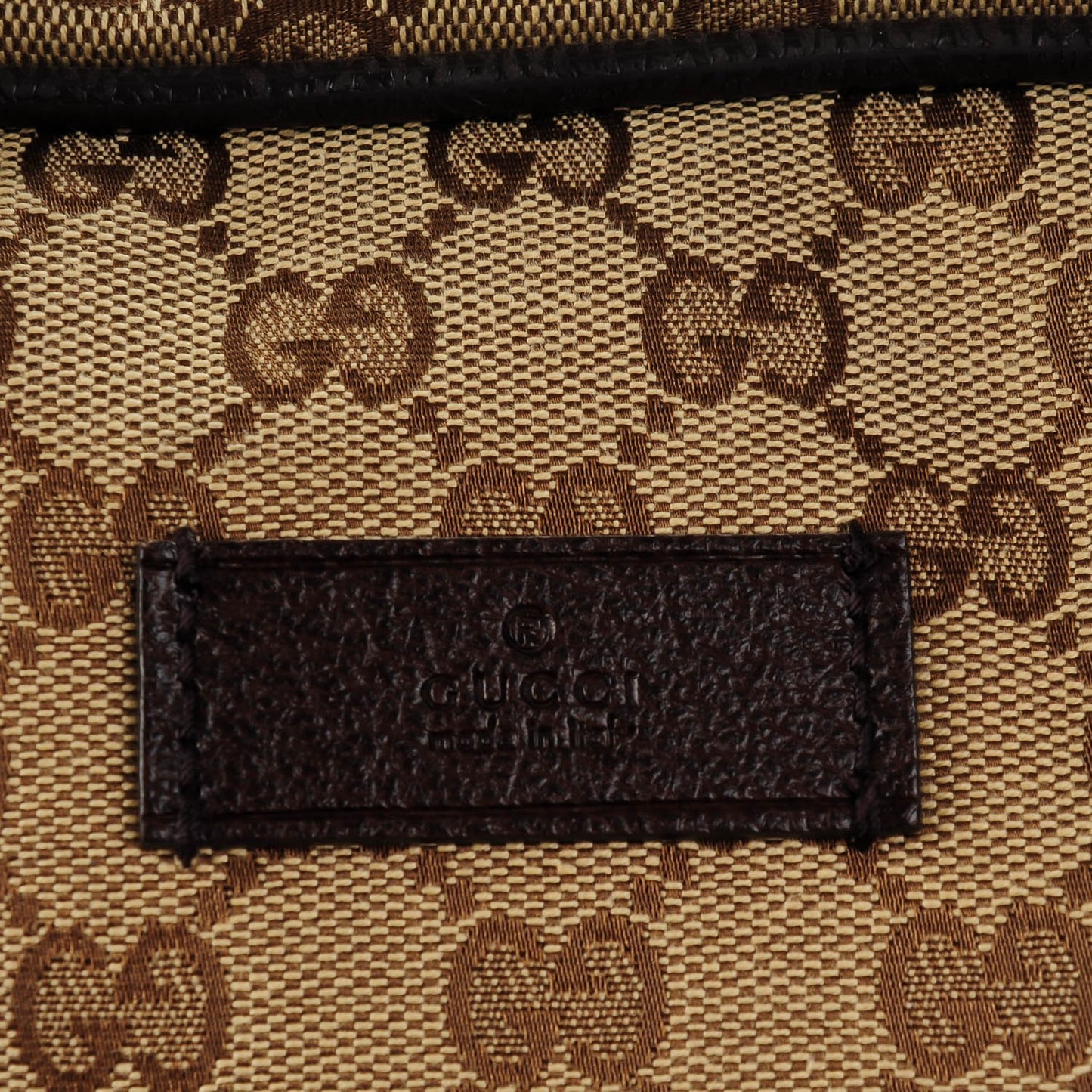 GG Monogram Web Large Collapsible Carry On Duffle Beige Brown