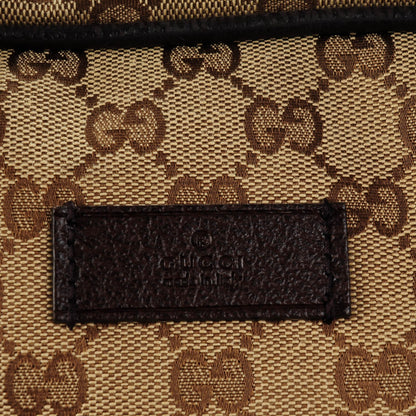 Gucci GG Monogram Web Large Collapsible Carry On Duffle Beige Brown 5 of 7