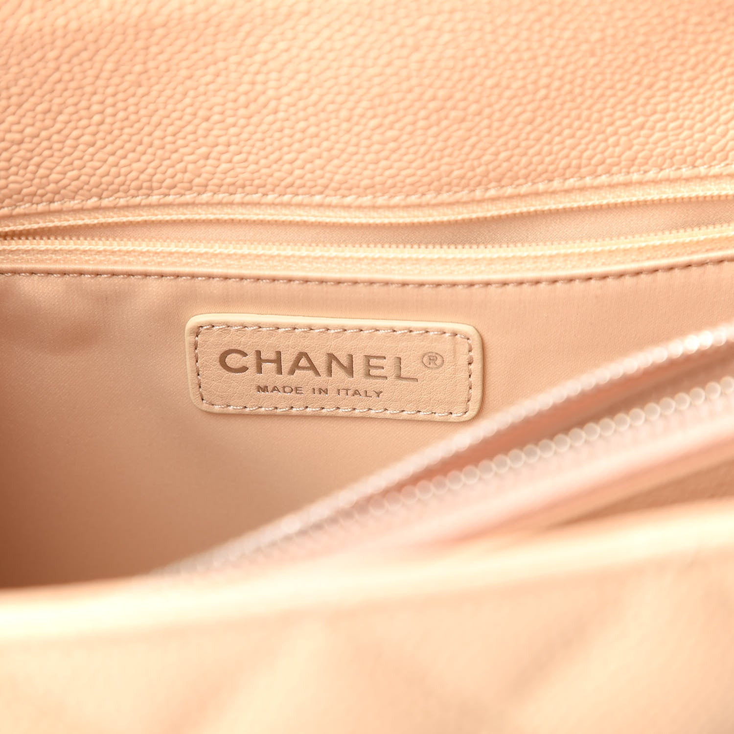 Chanel Caviar Quilted Grand Shopping Tote GST Beige Clair 8 of 11
