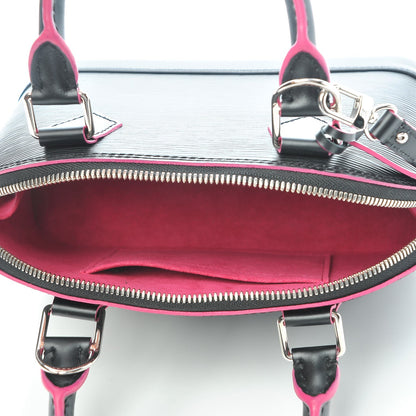 Louis Vuitton Epi Alma BB Black Hot Pink 6 of 8