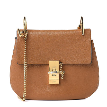 Chloe Grained Lambskin Drew Shoulder Bag Caramel 1 of 13