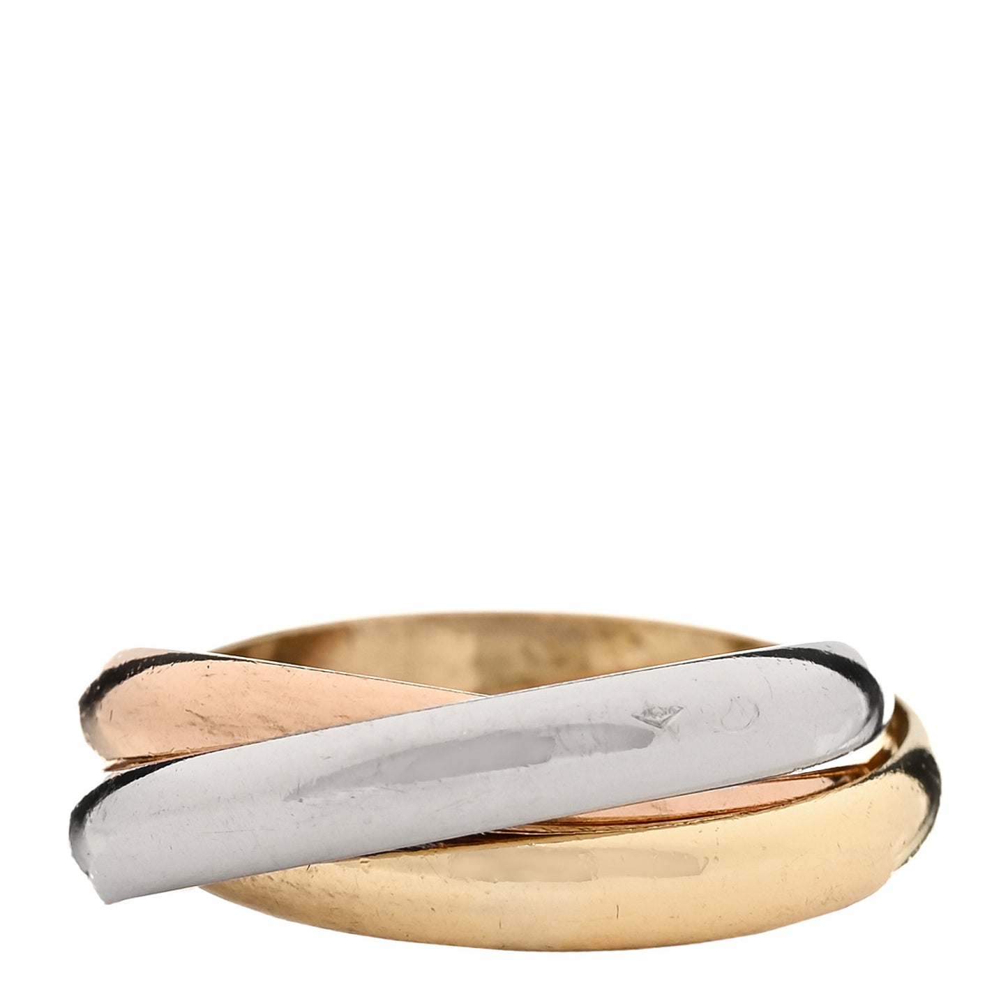 18k Pink Yellow White Gold Les Must De Cartier Trinity Ring 60 9