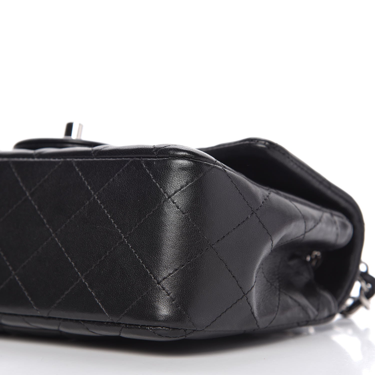 Chanel Lambskin Quilted Mini Rectangular Flap Black 7 of 11