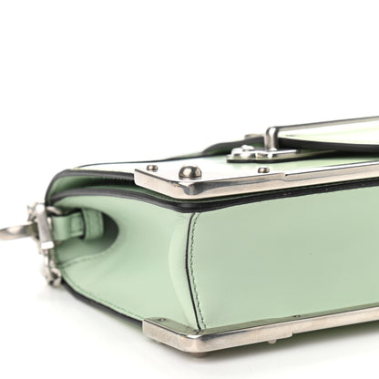 Prada Spazzolato Soft Calf Cahier Chain Wristlet Acqua 10 of 10
