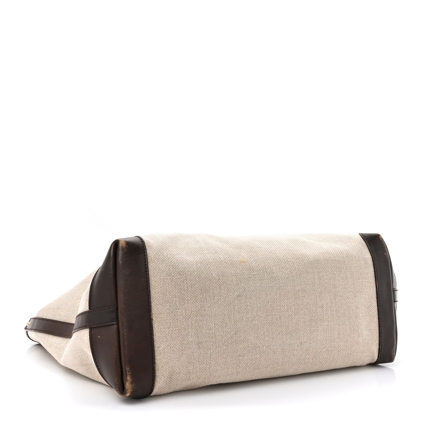 Linen Canvas Large Craft Logo Tote Brown