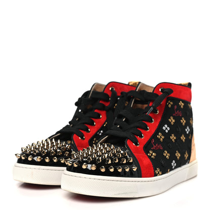 Christian Louboutin Calfskin Louis Spikes Flat Sneakers 38 Multicolor 4 of 10