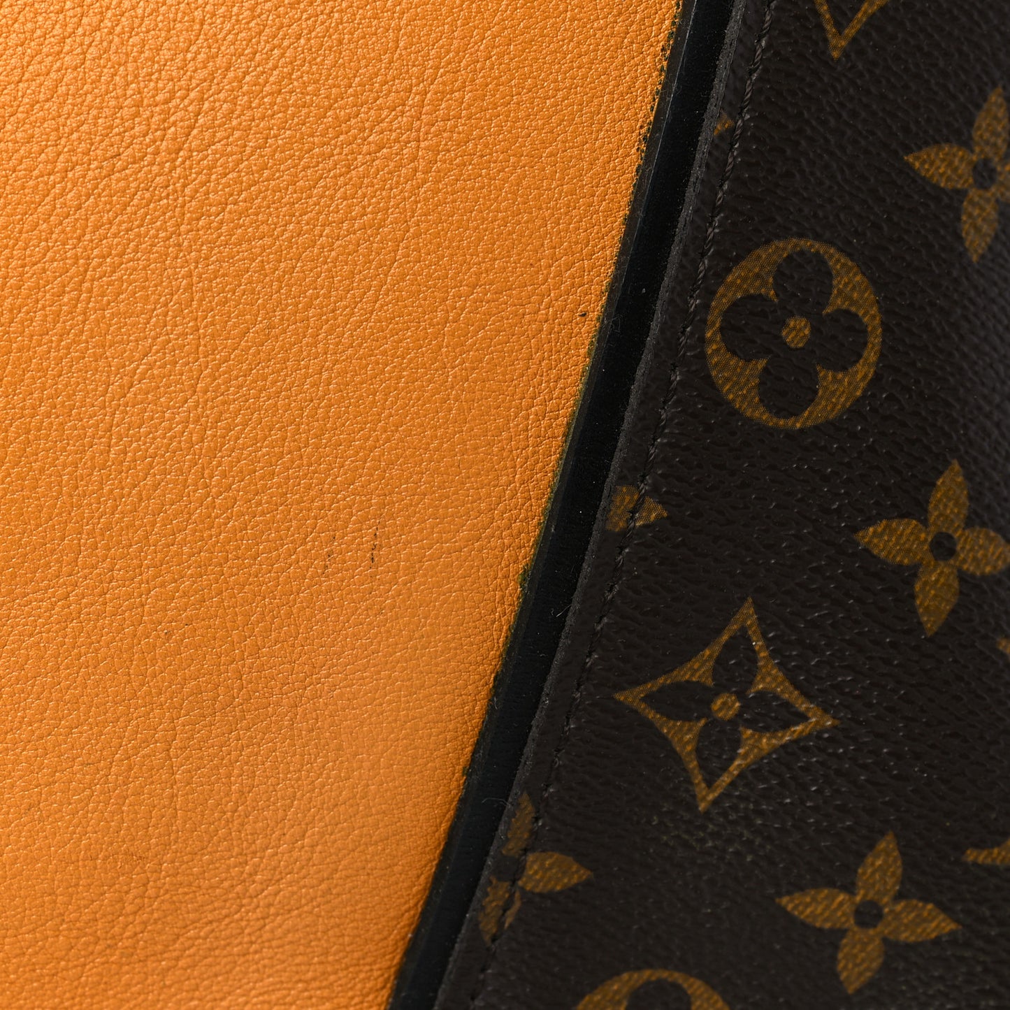 Monogram Cuir Orfevre Tote W PM Safran