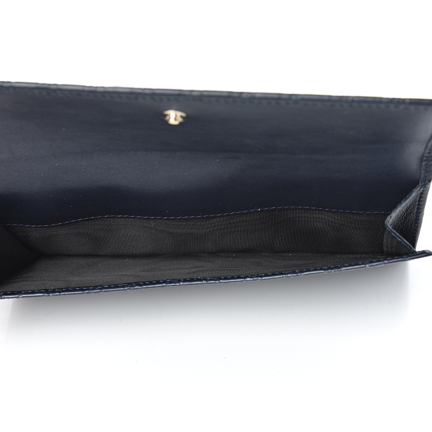 Microguccissima Continental Flap Wallet Navy