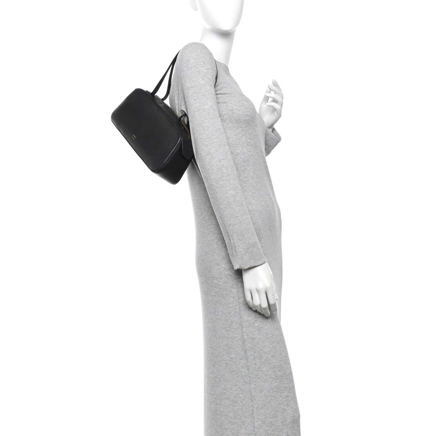 Khaite Calfskin Simona Shoulder Bag Black 2 of 9