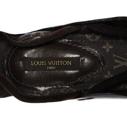 Louis Vuitton Patent Monogram Laced Sandals 39 Brown 7 of 7
