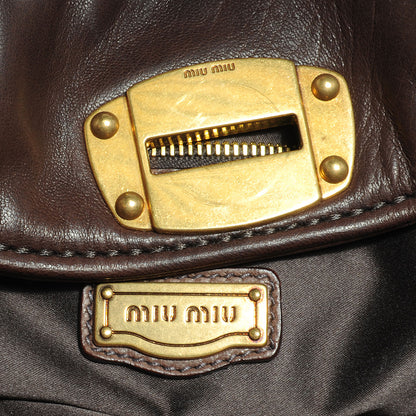 Miu Miu Cervo Shine Shopping Pattina Tote Moro 7 of 9