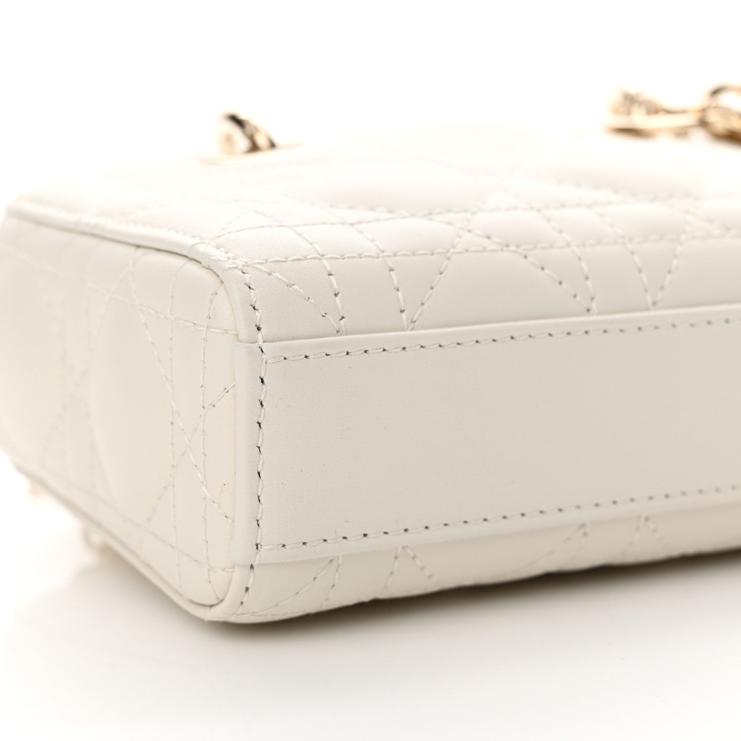 Christian Dior Lambskin Cannage Micro Lady D-Joy Latte 9 of 11