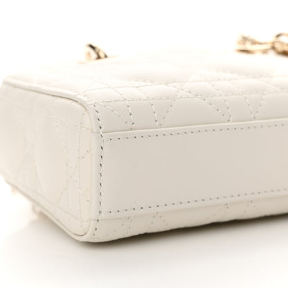 Christian Dior Lambskin Cannage Micro Lady D-Joy Latte 9 of 11