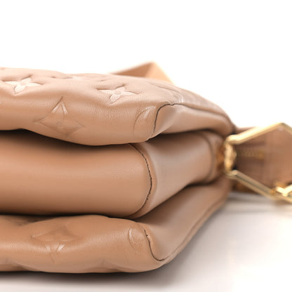 Louis Vuitton Lambskin Embossed Monogram Coussin PM Camel 8 of 8